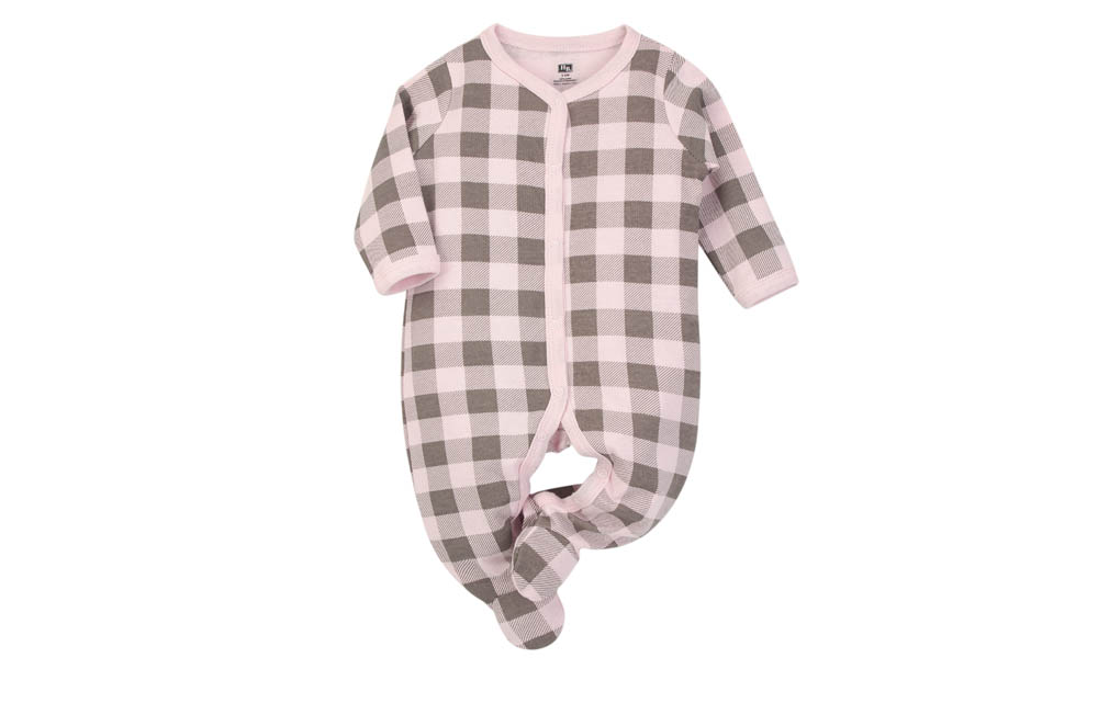 Hudson Childrenswear - Layette Set 3pc Pink - Lattice - Pink