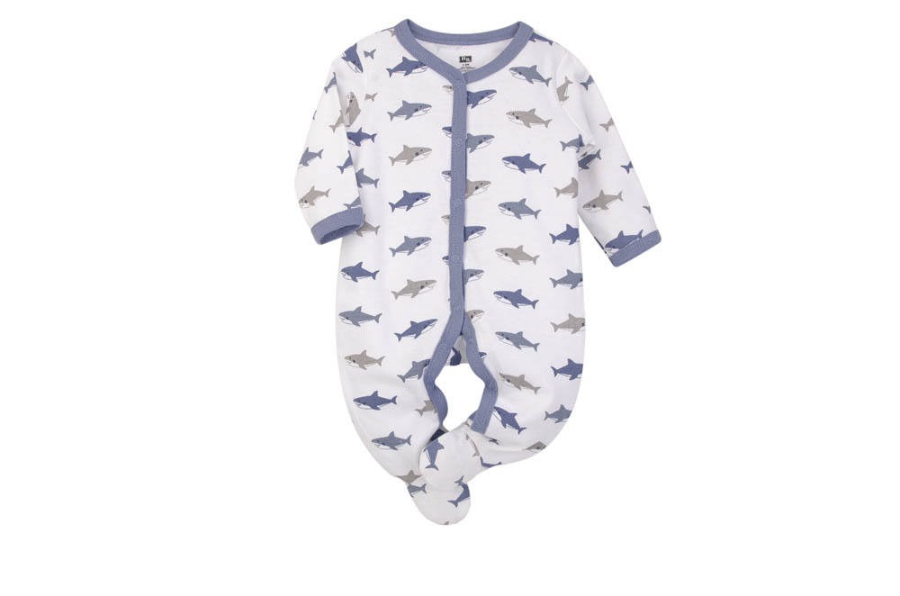 Hudson Childrenswear - Layette Set 3pc Sharks - Blue