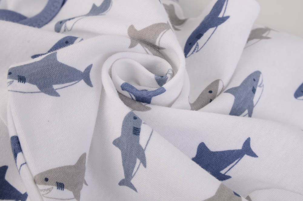 Hudson Childrenswear - Layette Set 3pc Sharks - Blue