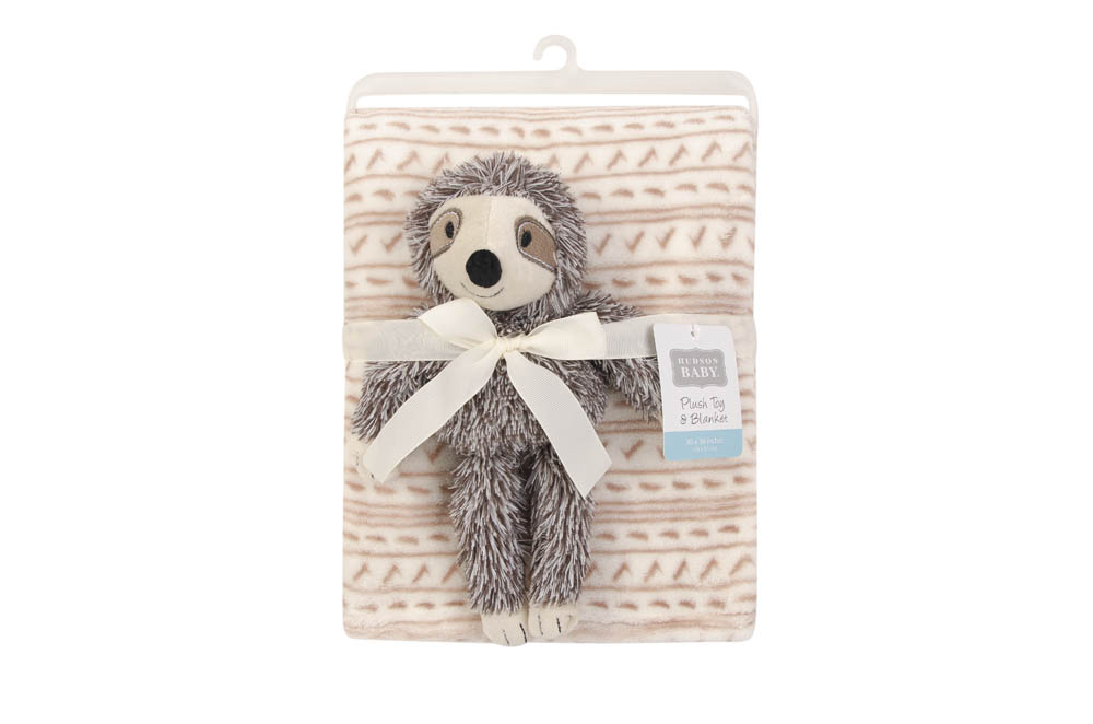 Hudson Childrenswear - Plush Blanket And Toy - Peach
