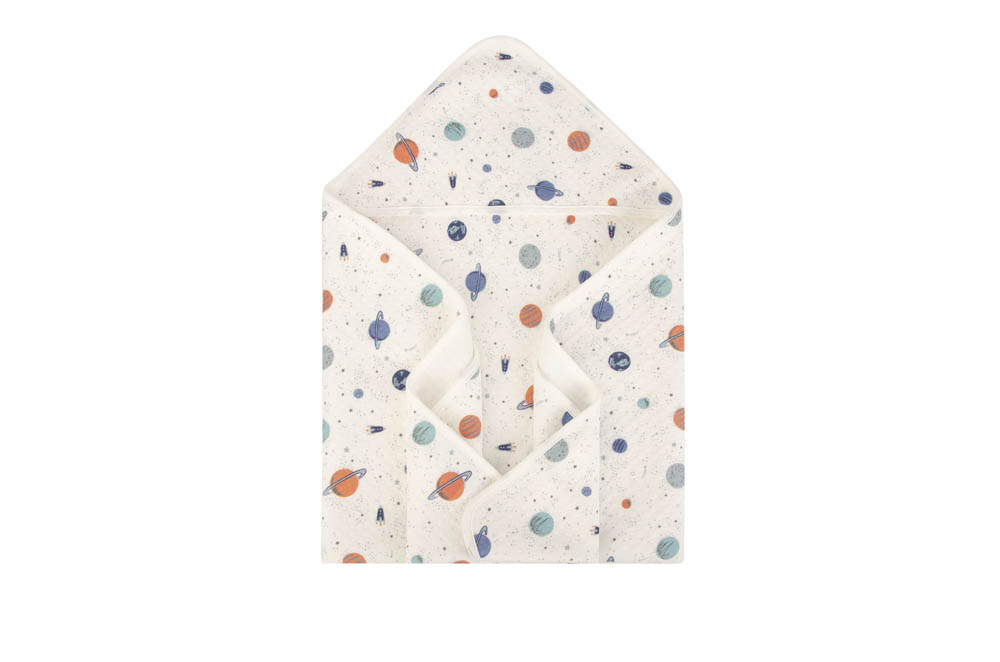 Hudson Childrenswear - Quilted Blanket With Hooded Space - Multicolor