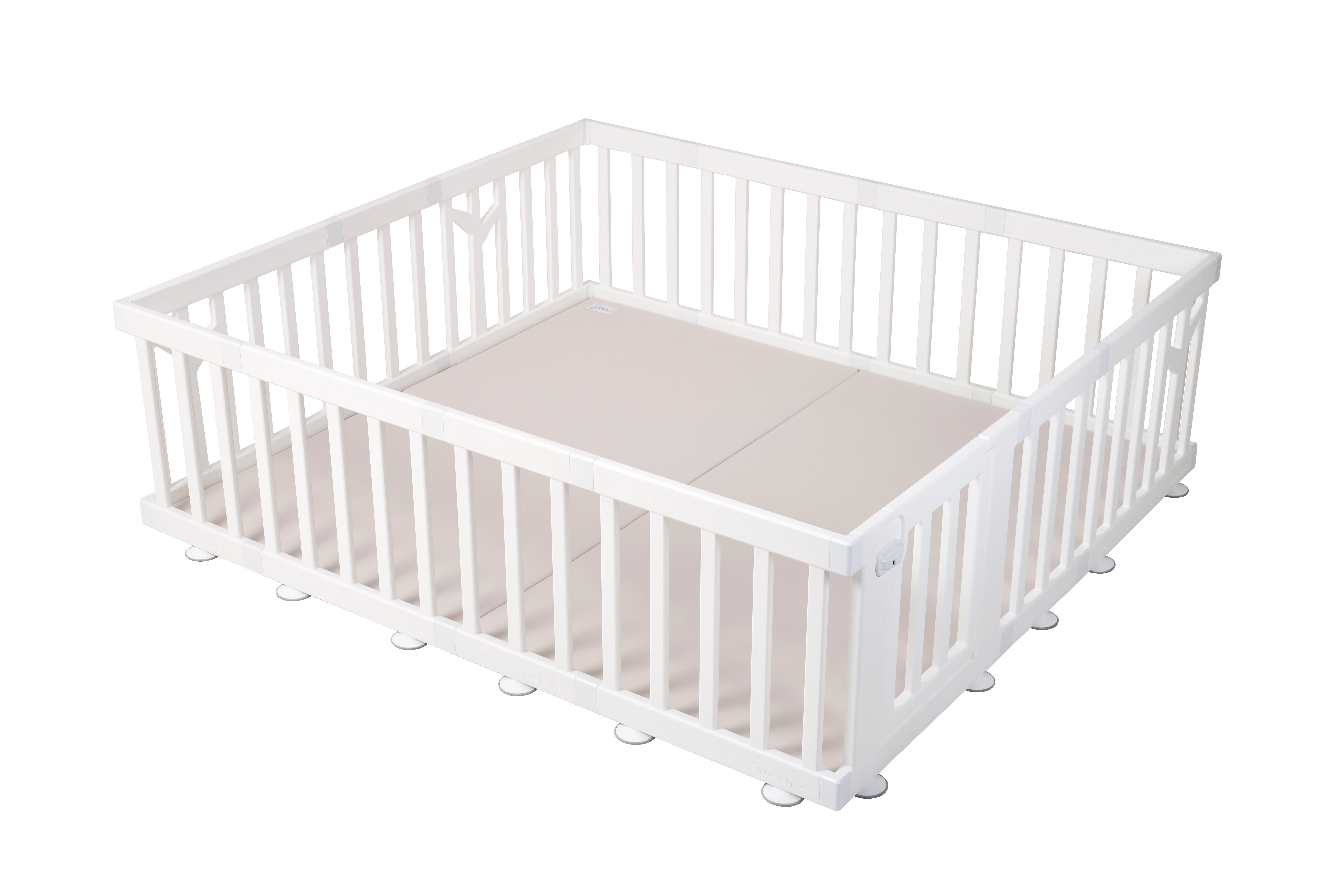 iFam - Birch Folder Mat Square - White Side / Beige Side
