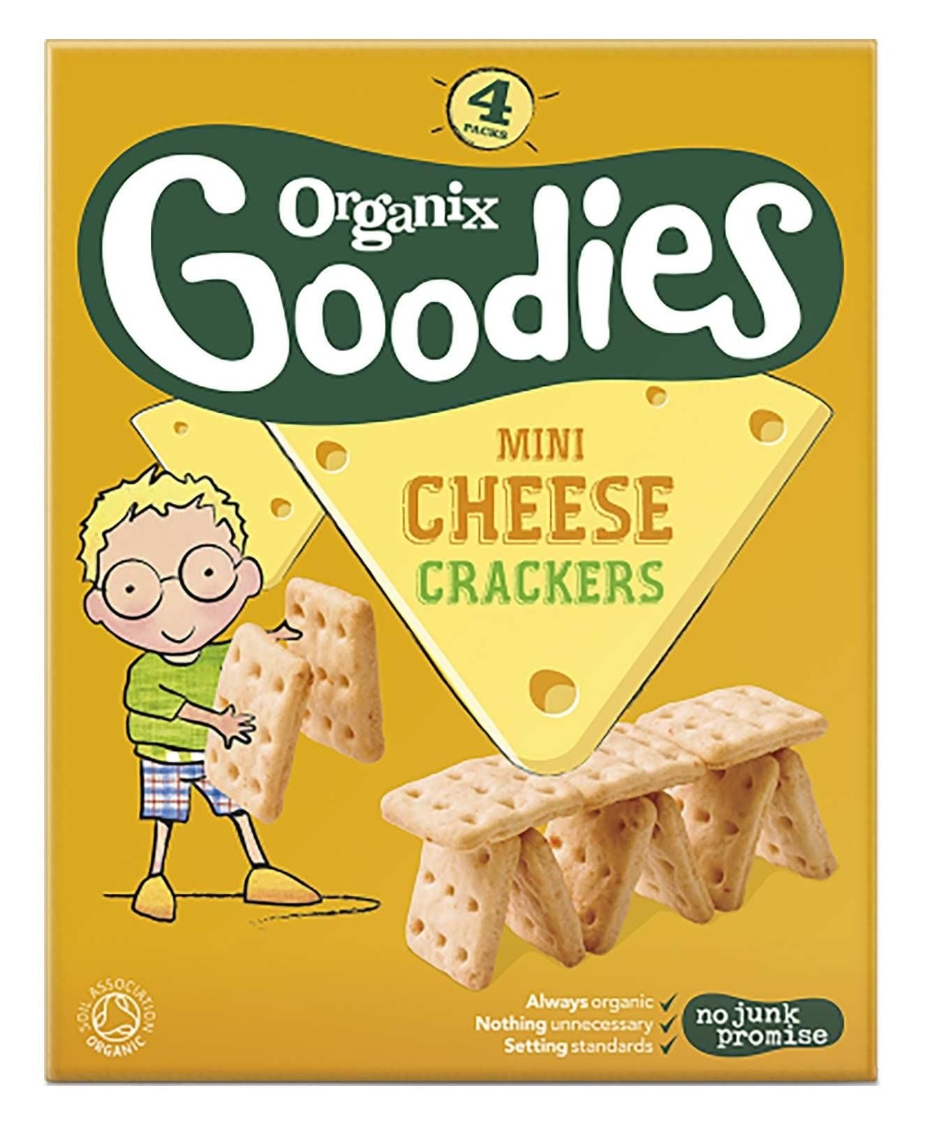 Organix Goodies Mini Cheese Crackers Baby Food - 4x20g