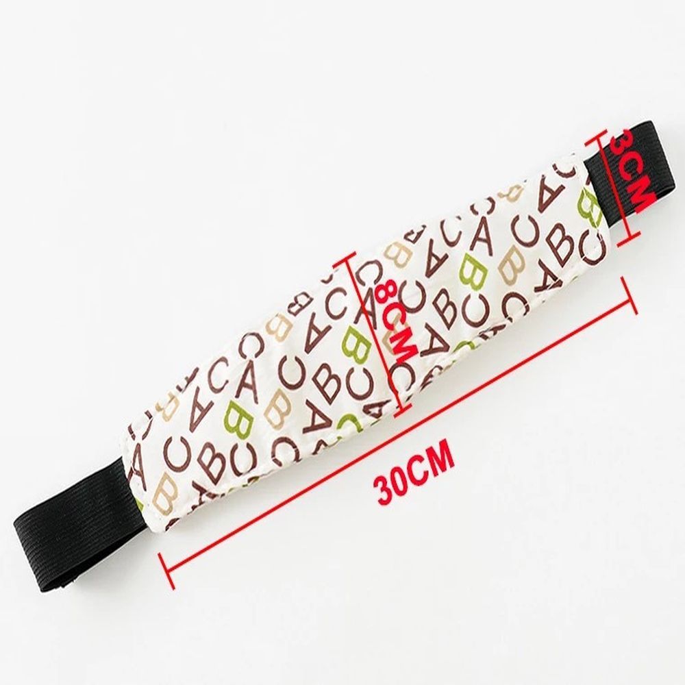 Pikkaboo SafeNap Car Head Support -Brown Alphabet