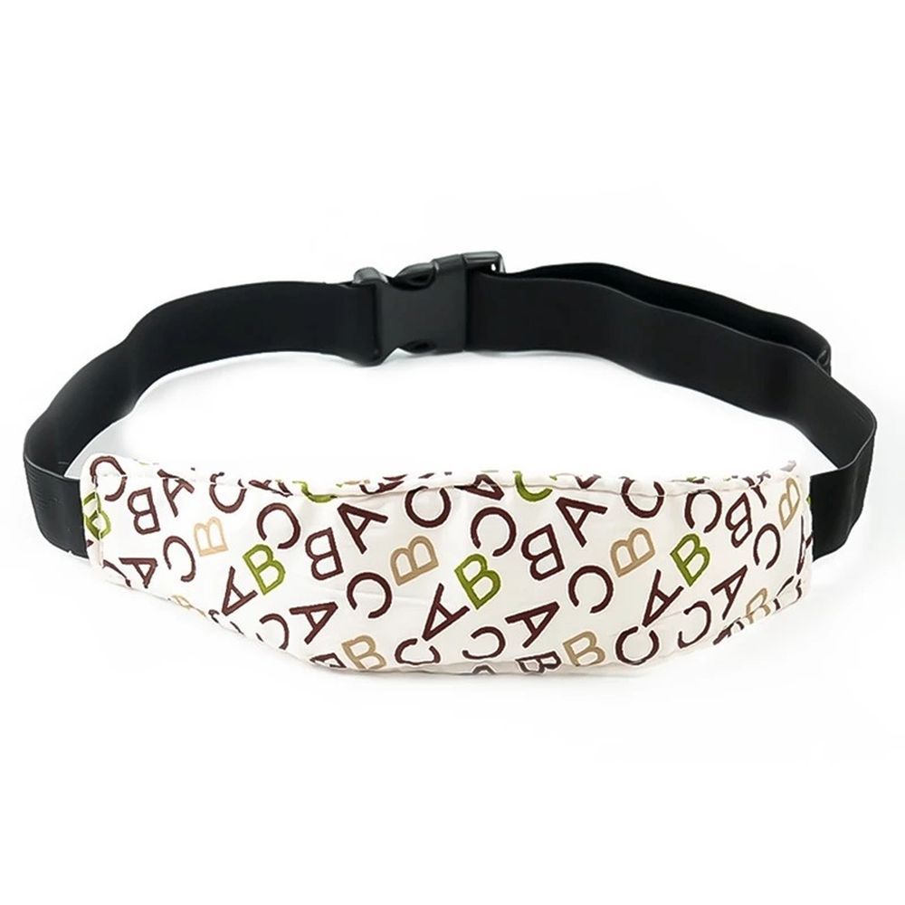 Pikkaboo SafeNap Car Head Support -Brown Alphabet