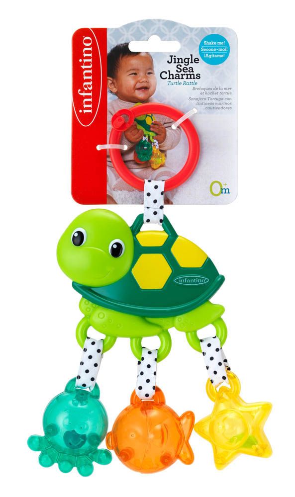 Infantino - Jingle Sea Charms Turtle Green
