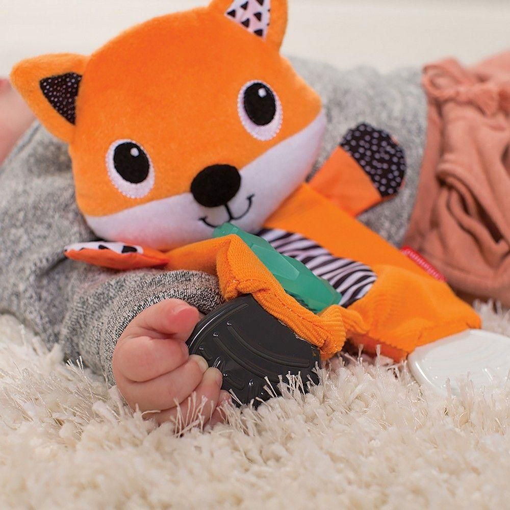 Infantino - Fox Cuddly Teether - Orange