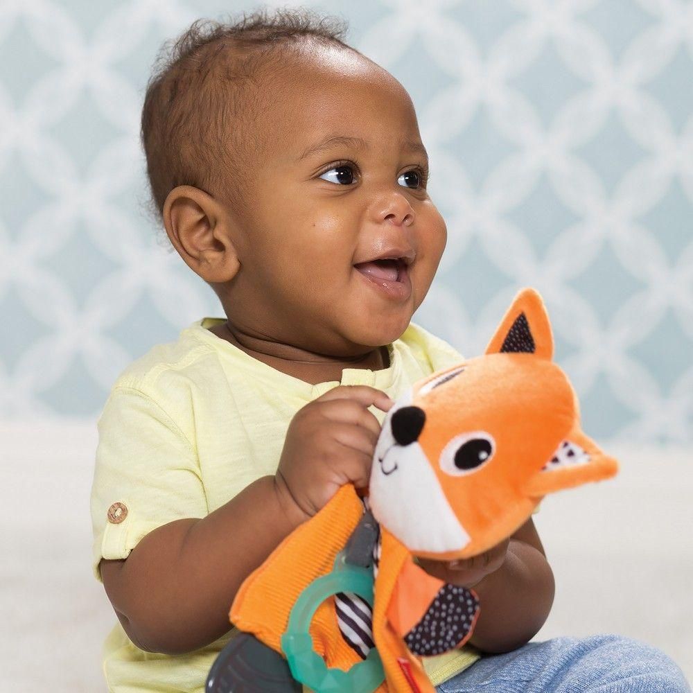 Infantino - Fox Cuddly Teether - Orange