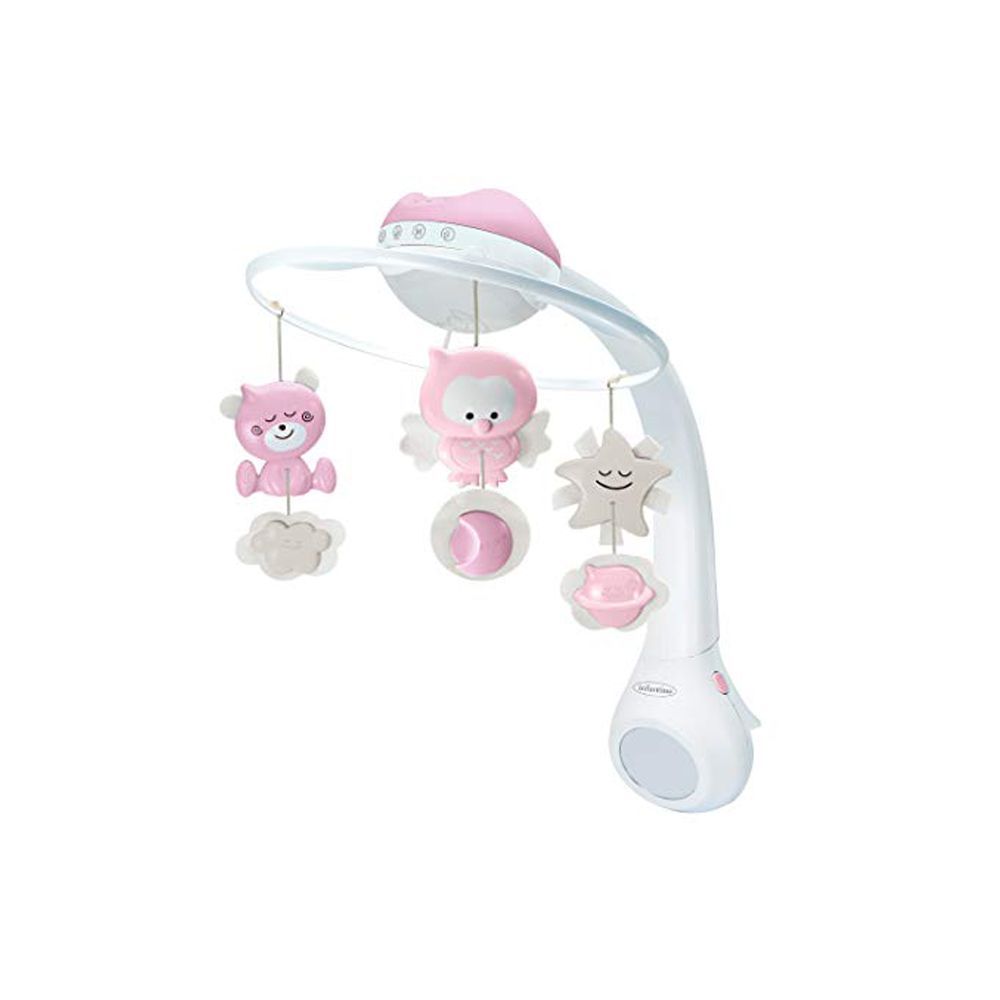 Infantino - 3-in-1 Projector Musical Mobile - Pink