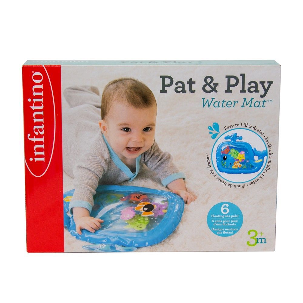 Infantino - Sensory Whale Pat & Play Water Mat - Blue