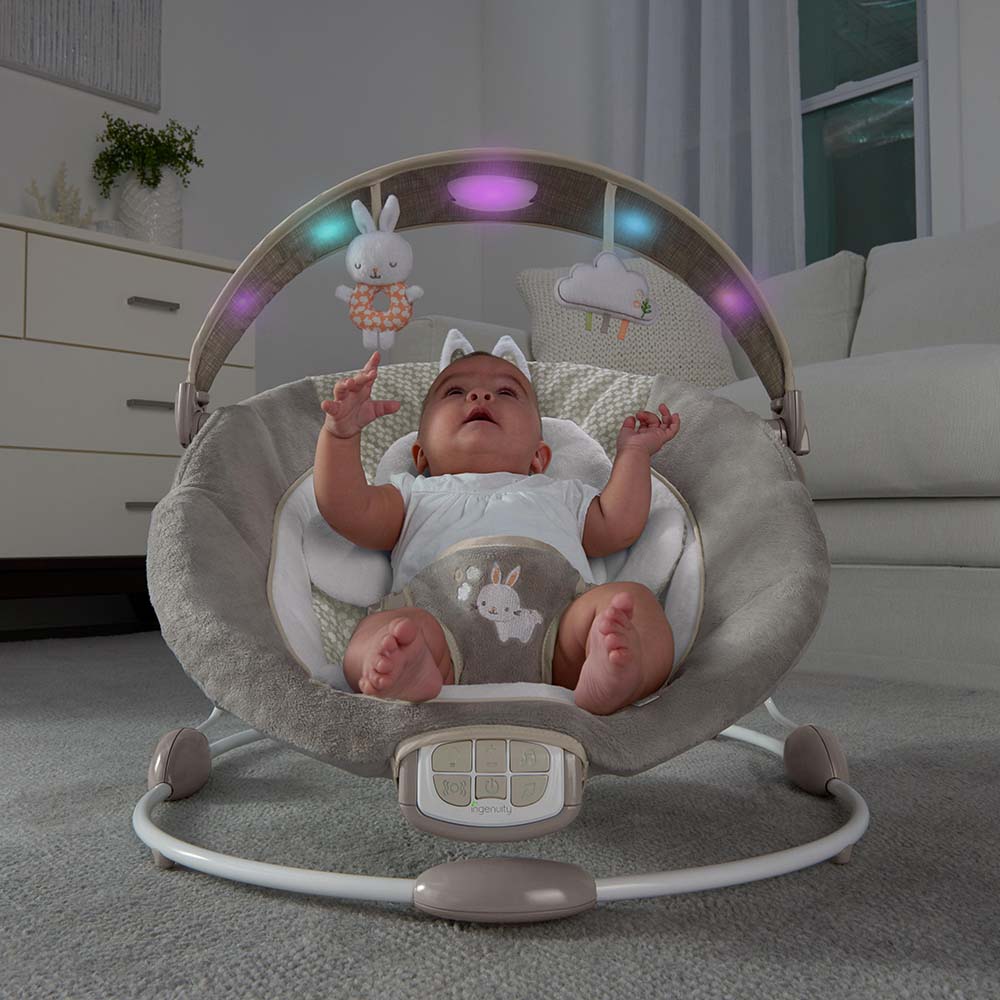 Ingenuity - Inlighten Bouncer - Twinkle Tails - Grey