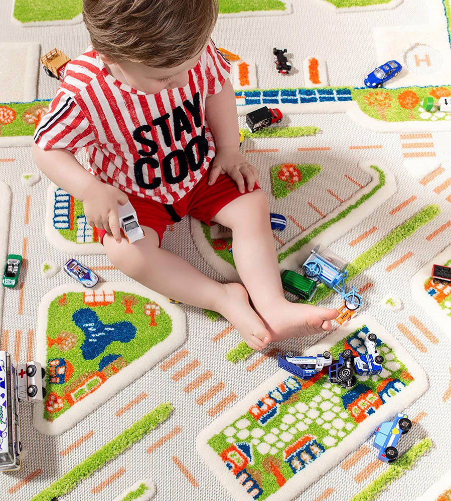 IVI - 3D Carpet Imaginative Play Mat Mini City Design - Medium