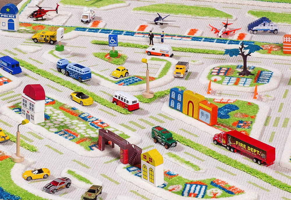 IVI - 3D Carpet Imaginative Play Mat Mini City Design - Medium