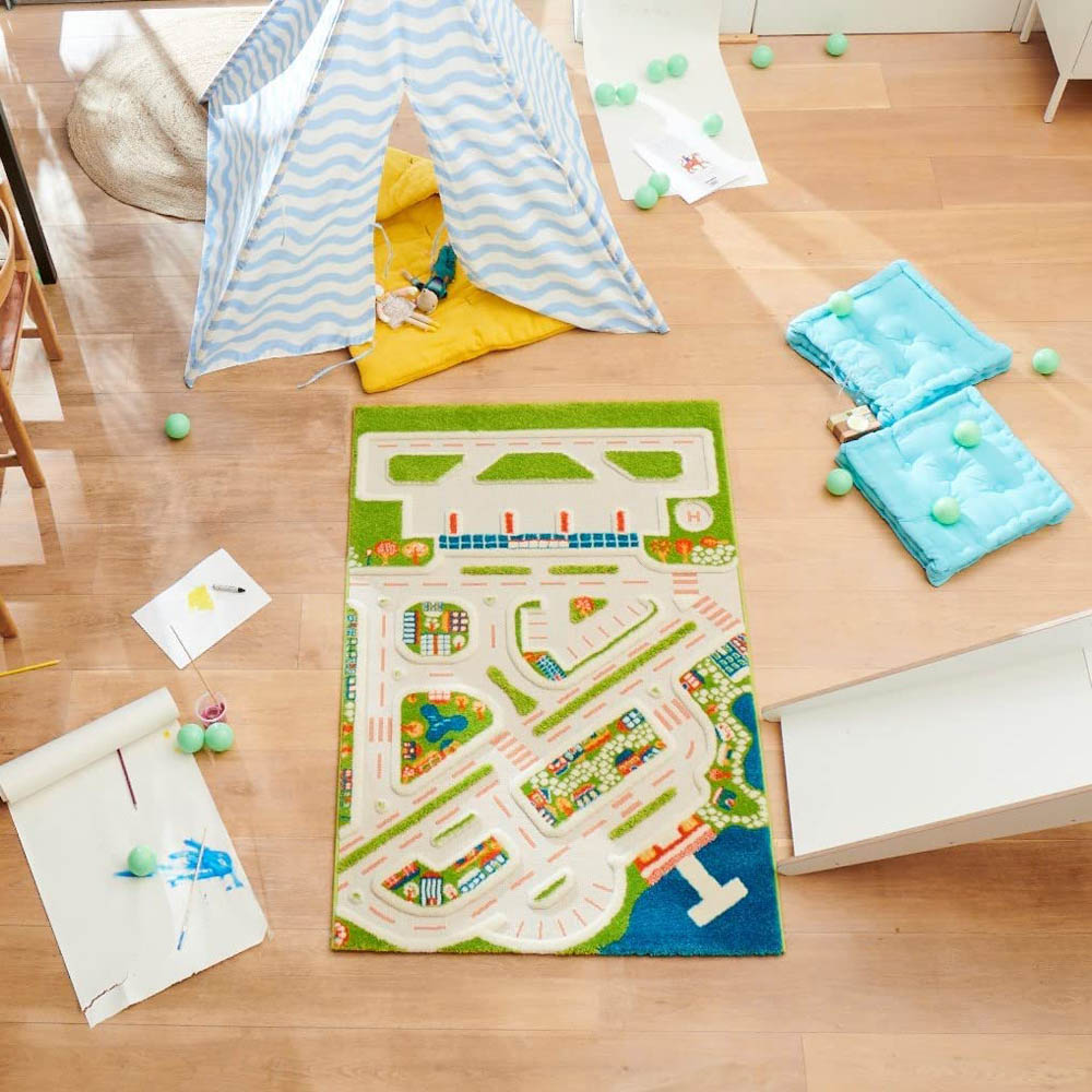 IVI - 3D Carpet Imaginative Play Mat Mini City Design - Medium