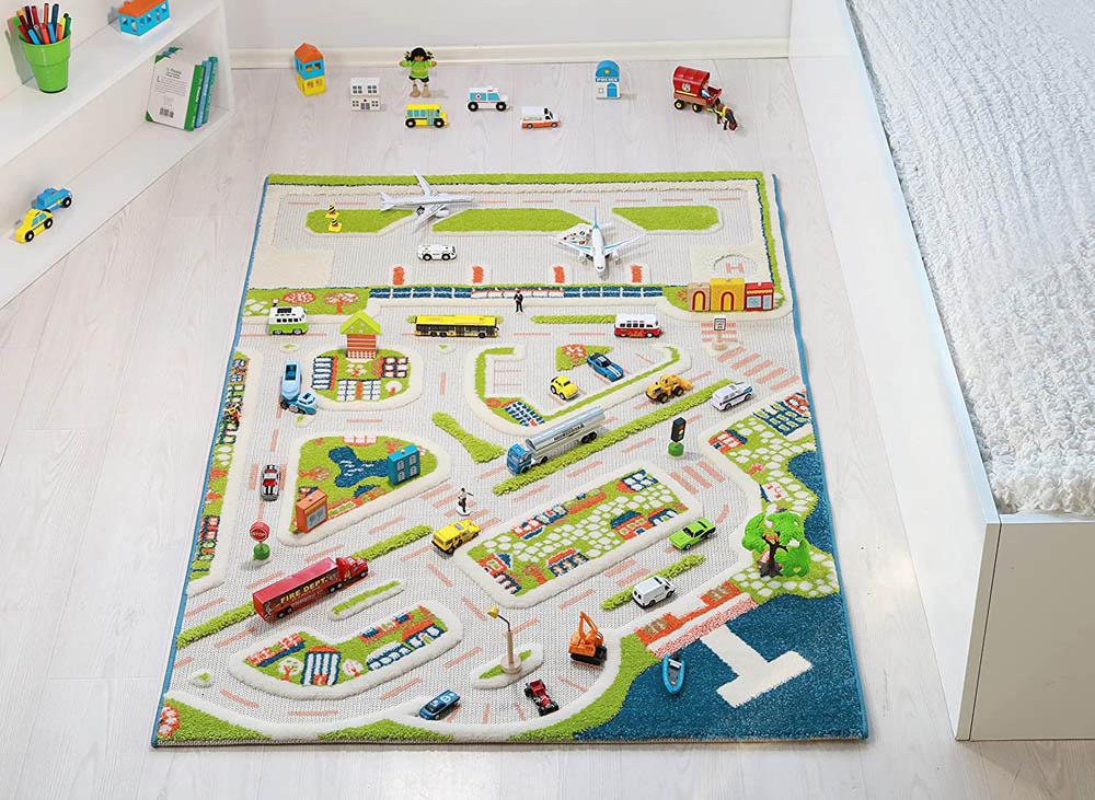 IVI - 3D Carpet Imaginative Play Mat Mini City Design - XL