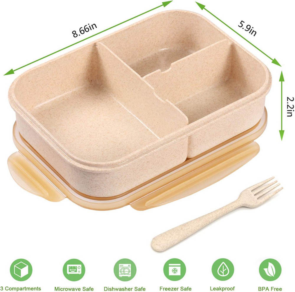 Jeopace - Bento Box Lunch Container - Wheat