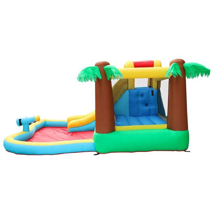 MYTS - Pampys Inflatable Bouncer With Tree Castle & Water Slide