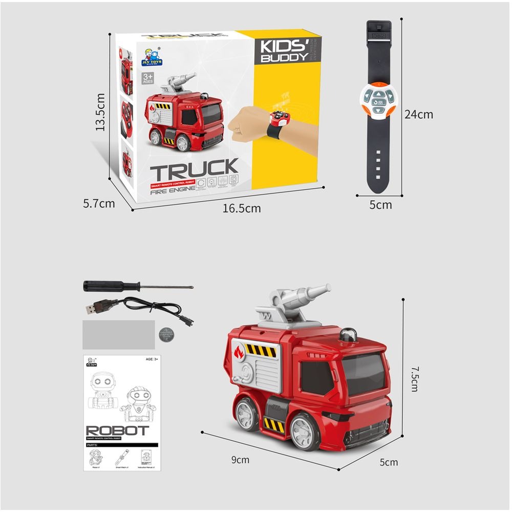 JLY Toys - Smart Watch Remote Control Robot - Red