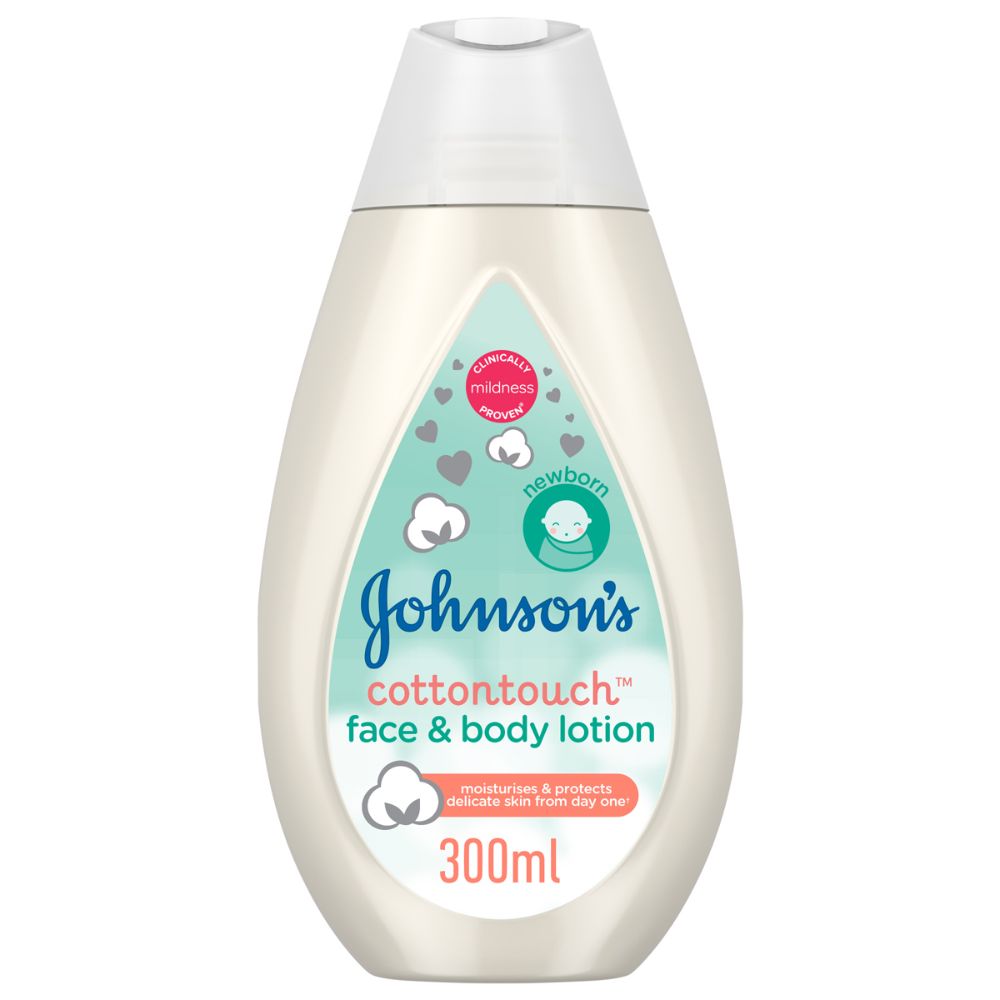 Johnson's cotton touch face & sales body lotion