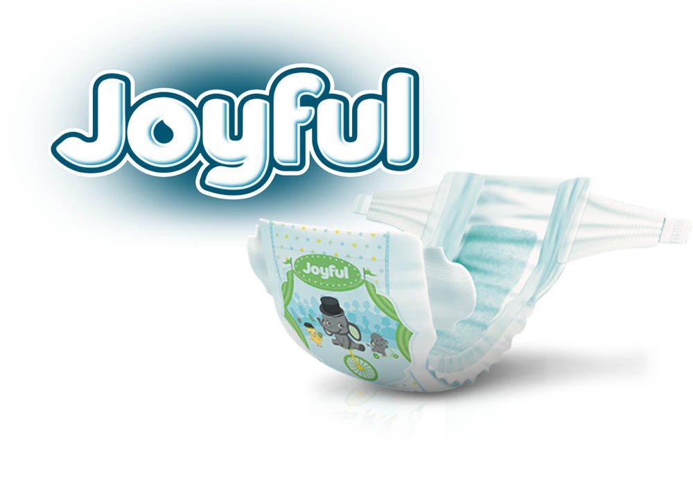 Joyful - Baby Diapers - Size 3, Midi, 4-9 kg - Pack of 68
