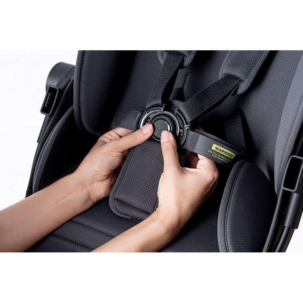 Jikel Diamond Electric Travel System Stroller, E-Brake, Headlights, 0-3 Years - Charcoal
