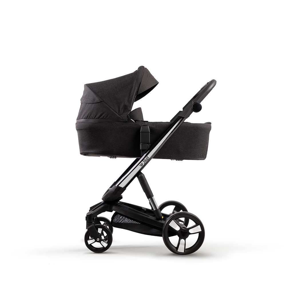Jikel Diamond Electric Travel System Stroller, E-Brake, Headlights, 0-3 Years - Charcoal