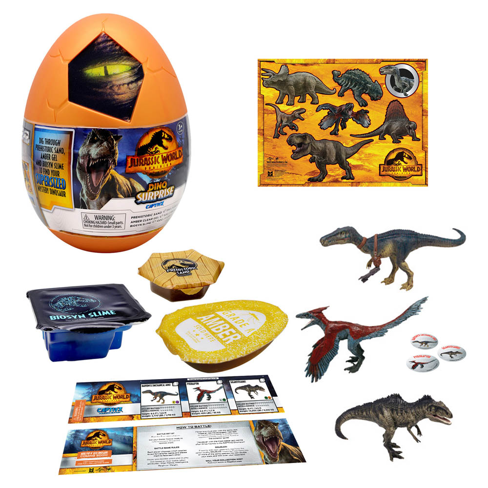 Jurassic World - Captivz Dominion Edition Dino Surprise with 7 surprises Asst