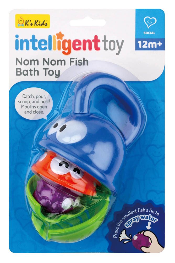 K'S - Nom Nom Fish Bath Toy