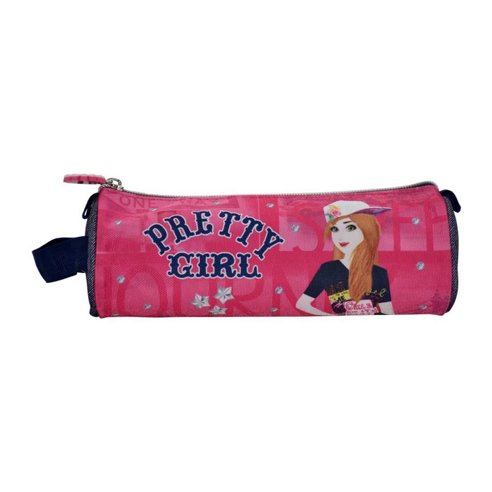 K2B Round Retty Girl Pencil Case
