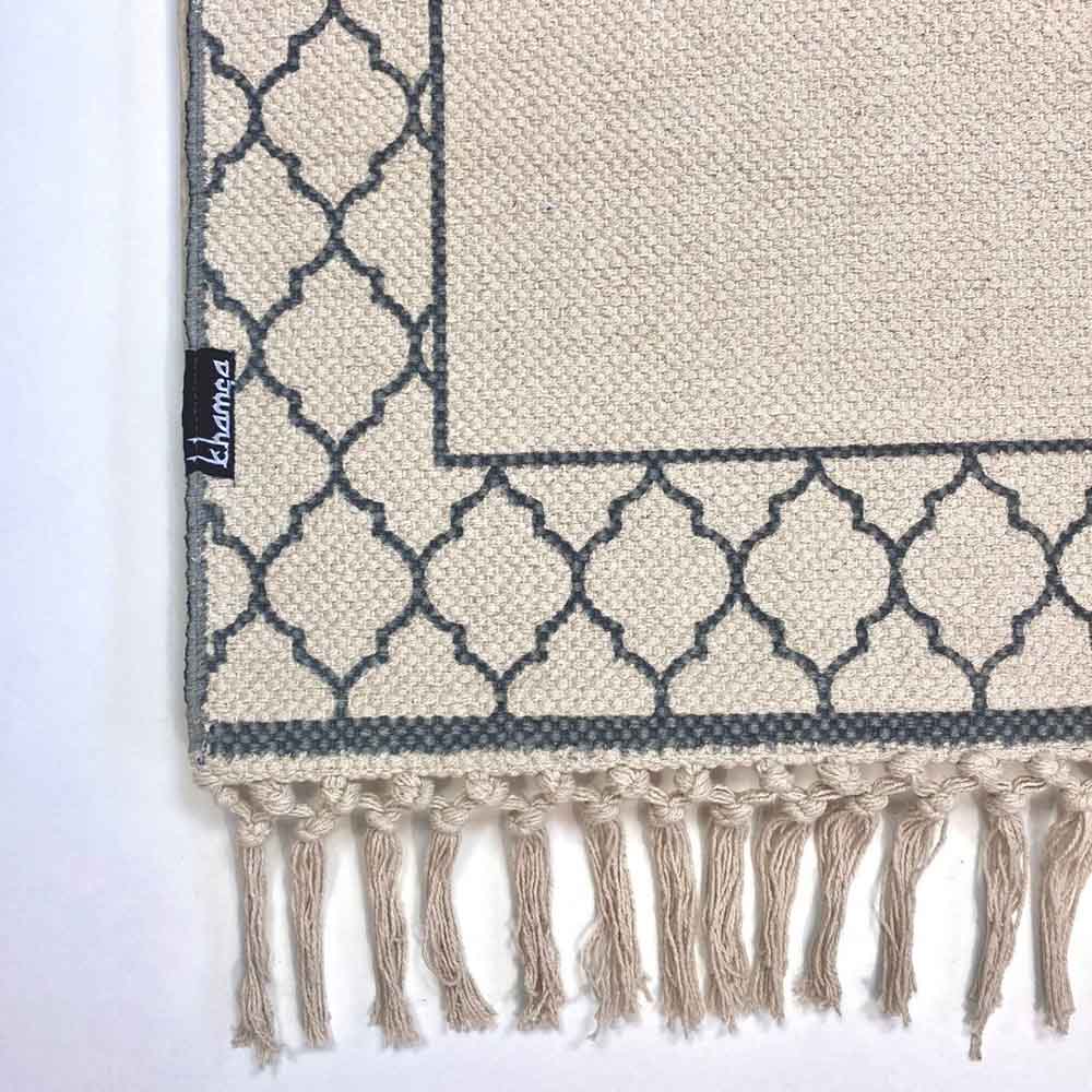 Khamsa - Max Plus Prayer Mat for Adults with added Foam for Comfort Ramadi - Grey (65x110 cm)"