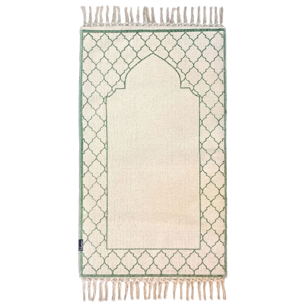 Khamsa - Mini Plus Prayer Mat for Children with added Foam for Comfort Akhdar - Green (55x100 cm)"