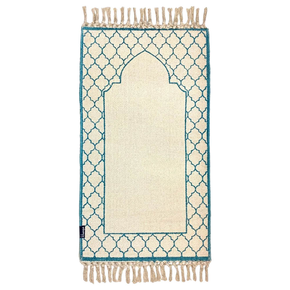 Khamsa - Mini Plus Prayer Mat for Children with added Foam for Comfort Azraq - Blue (55x100 cm)"