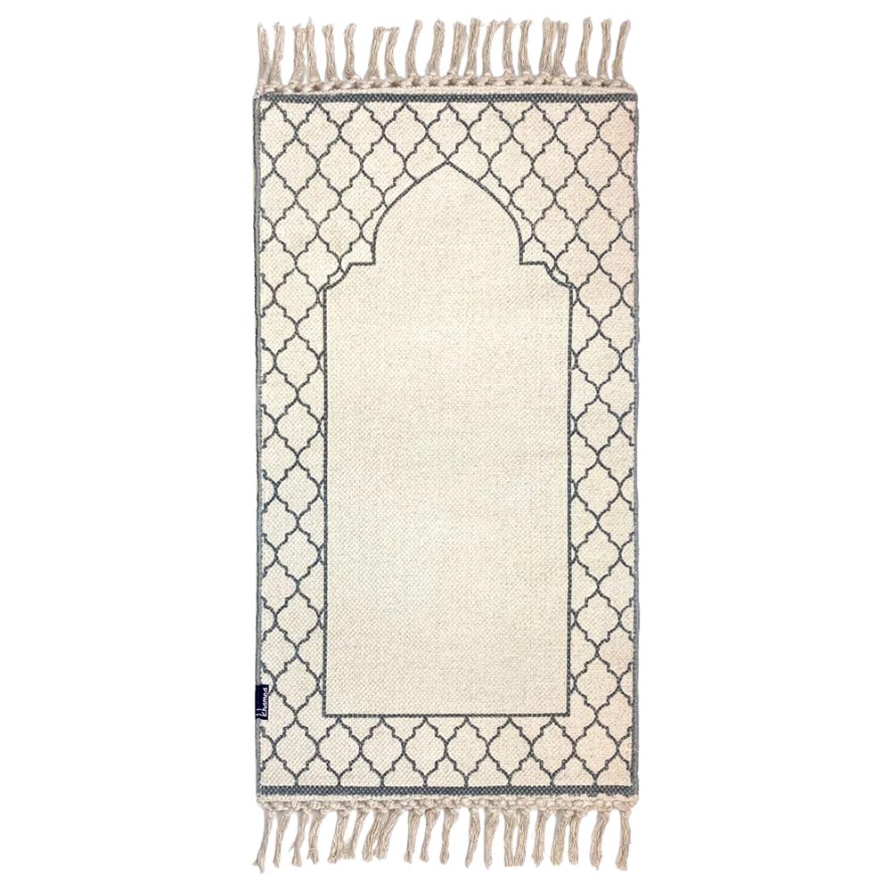 Khamsa - Prayer Mat for Children with added Foam for Comfort Ramadi - Grey (55x100 cm)"