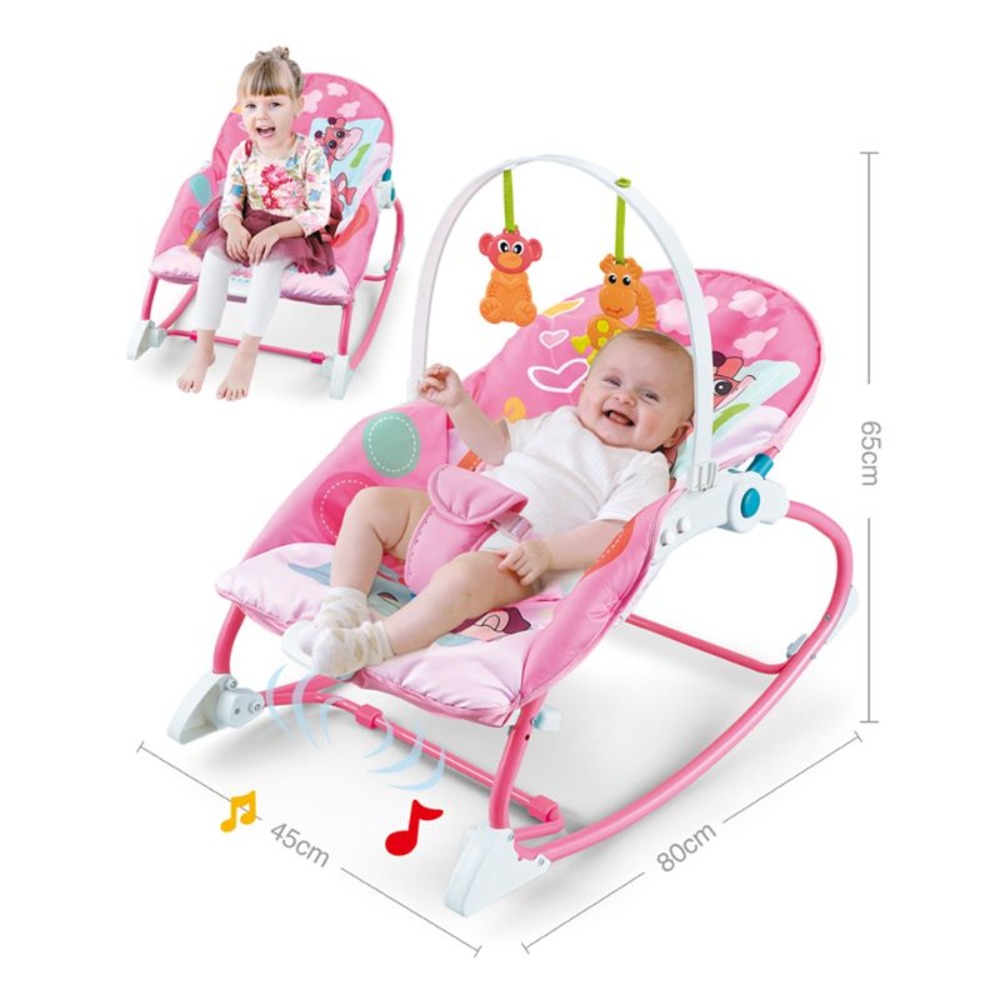 KHS - Music Vibration Baby Rocking Chair - Pink