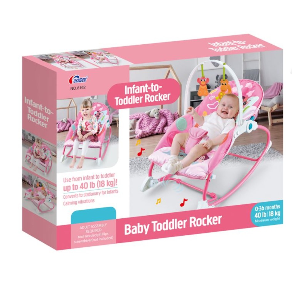 KHS - Music Vibration Baby Rocking Chair - Pink