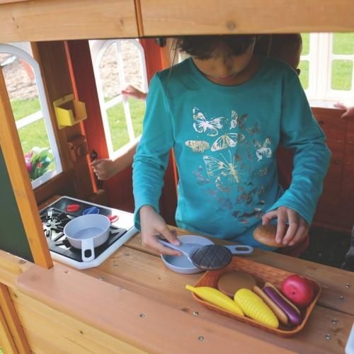 Kidkraft stoneycreek cedar outdoor playhouse deals