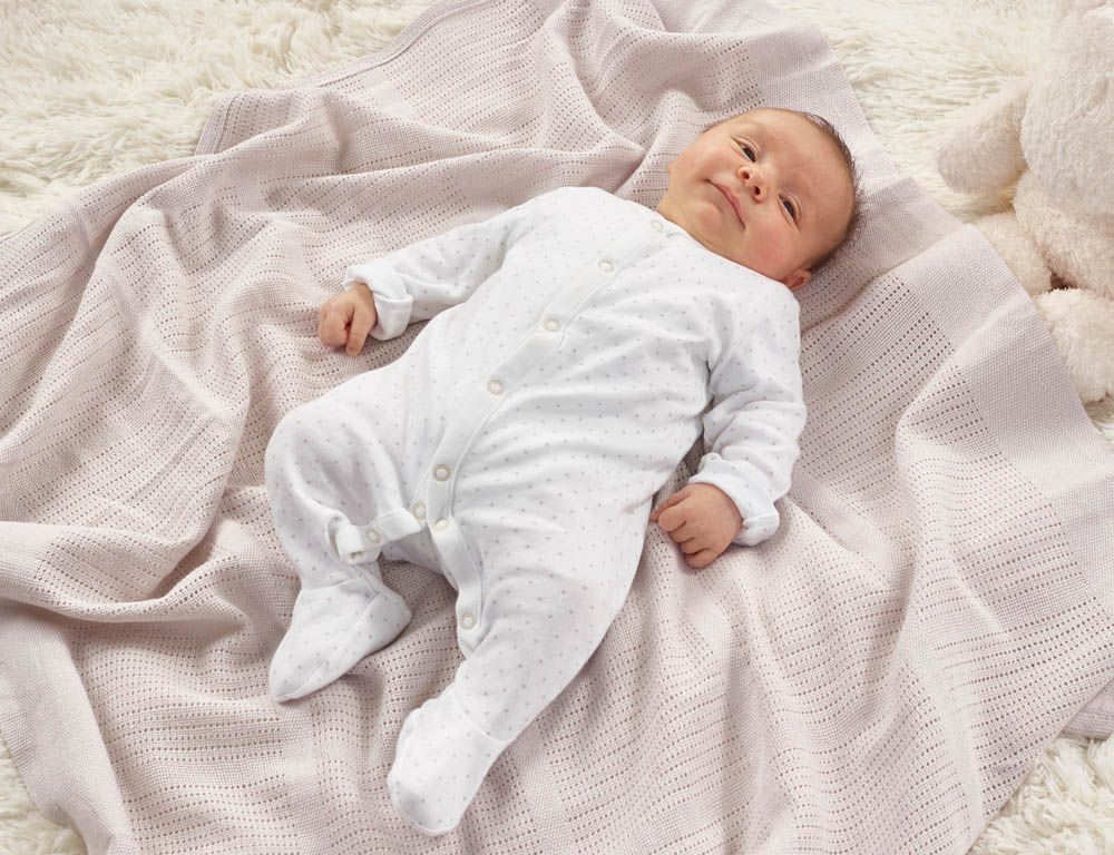 Kinder Valley - Grey Cotton Cellular Blanket