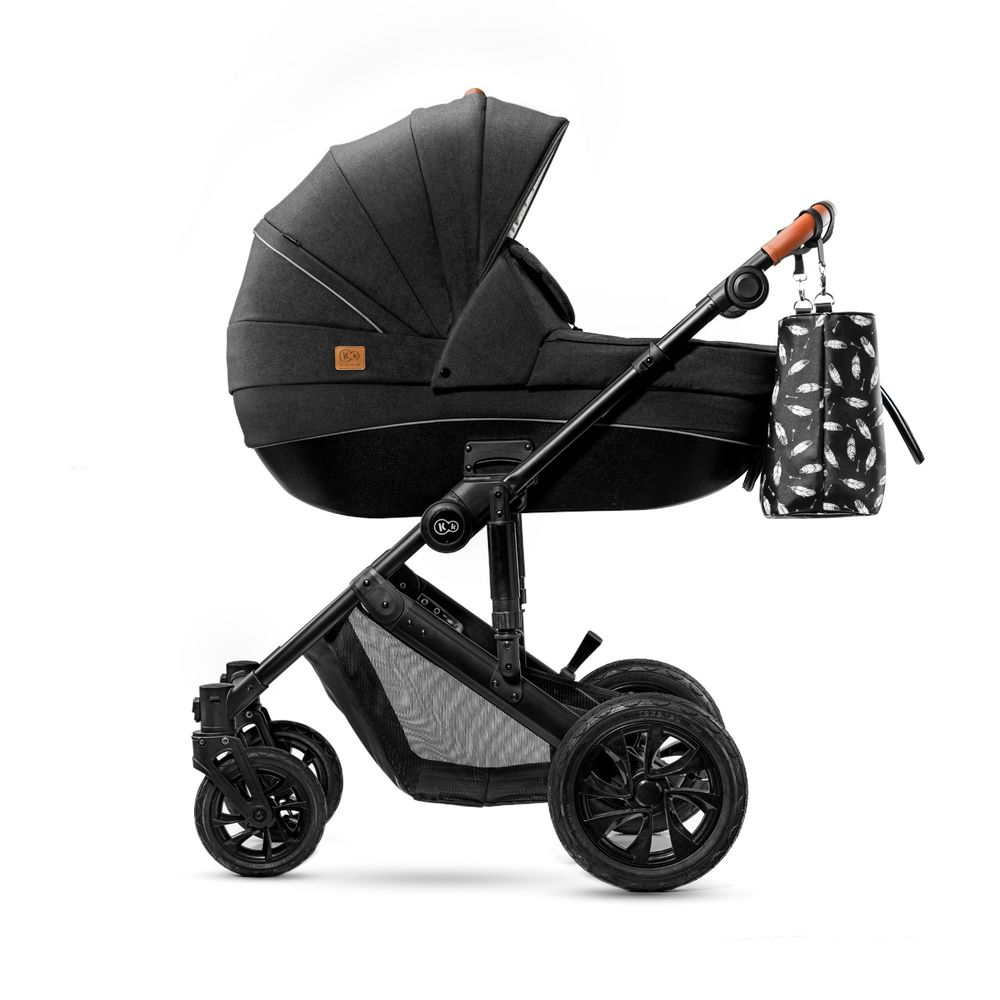 Kinderkraft 3-in-1 Prime 20' Stroller Travel System + Accessories - Black