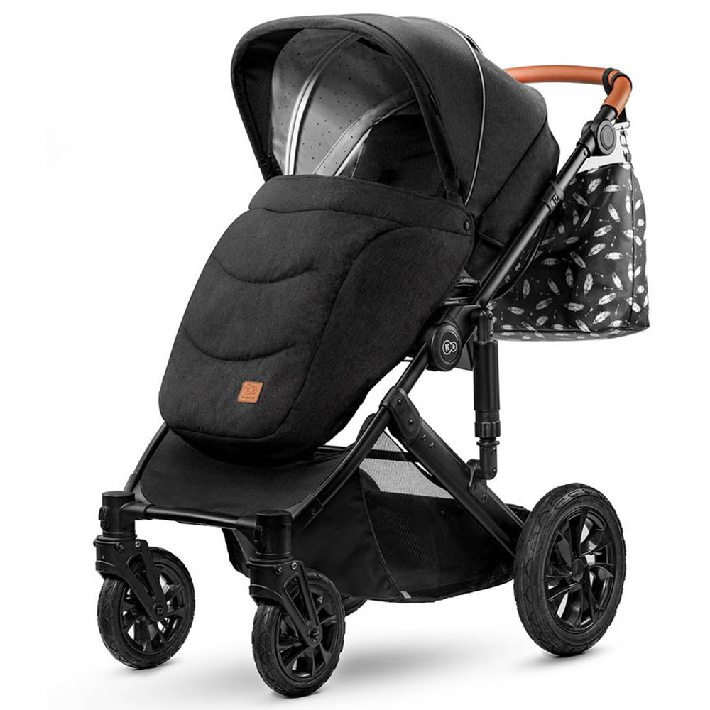 Kinderkraft 3-in-1 Prime 20' Stroller Travel System + Accessories - Black