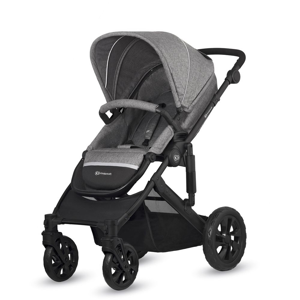 Kinderkraft - 3-in-1 Prime Lite Travel System - Grey