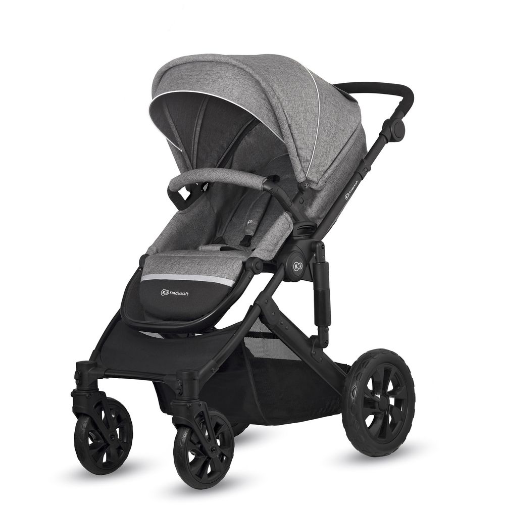 Kinderkraft - 3-in-1 Prime Lite Travel System - Grey