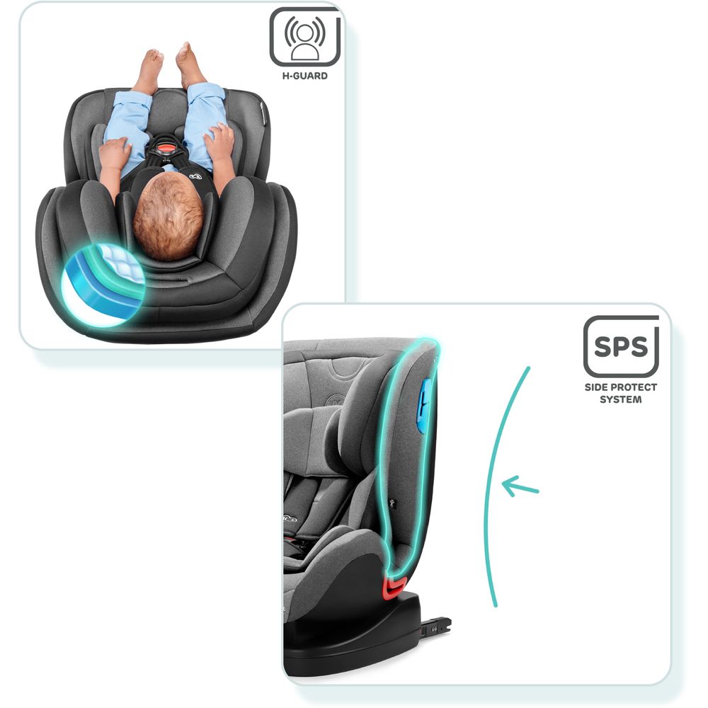 Kinderkraft - Vado Car Seat W/ Isofix System - Grey