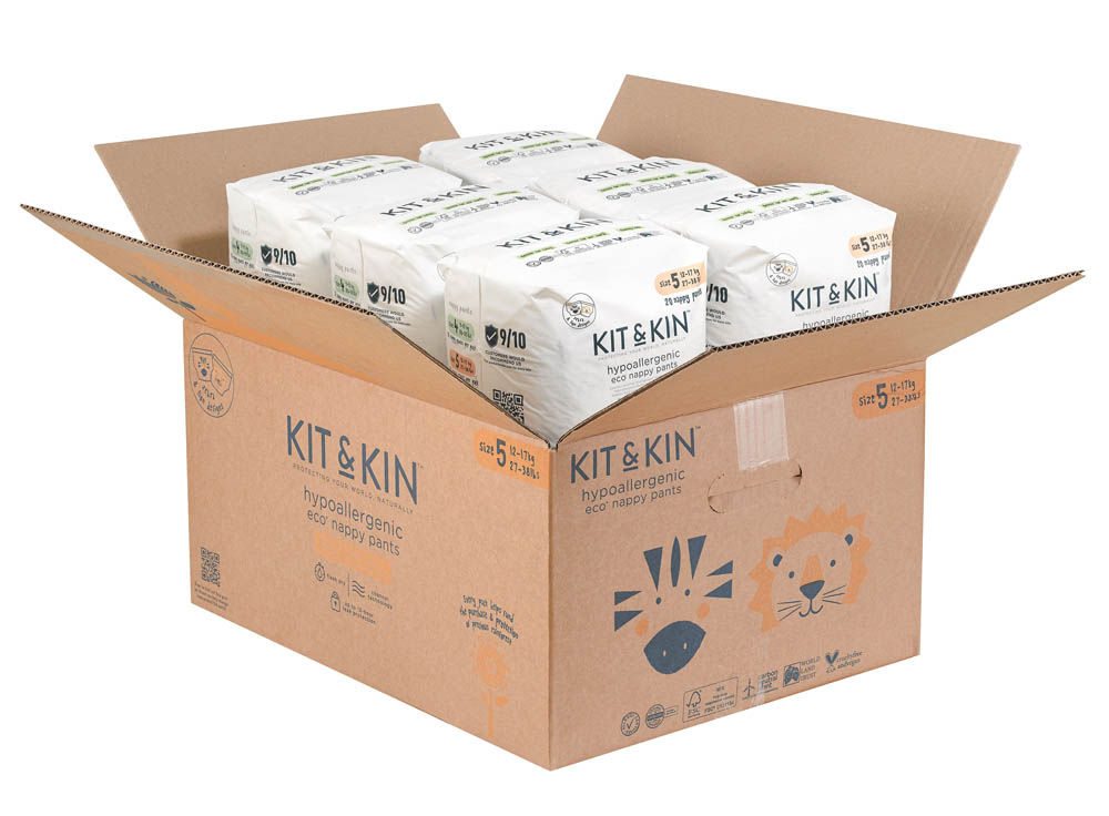Kit & Kin - Eco Pull Up Diaper Size 5 Junior - 120 Count (6x20)