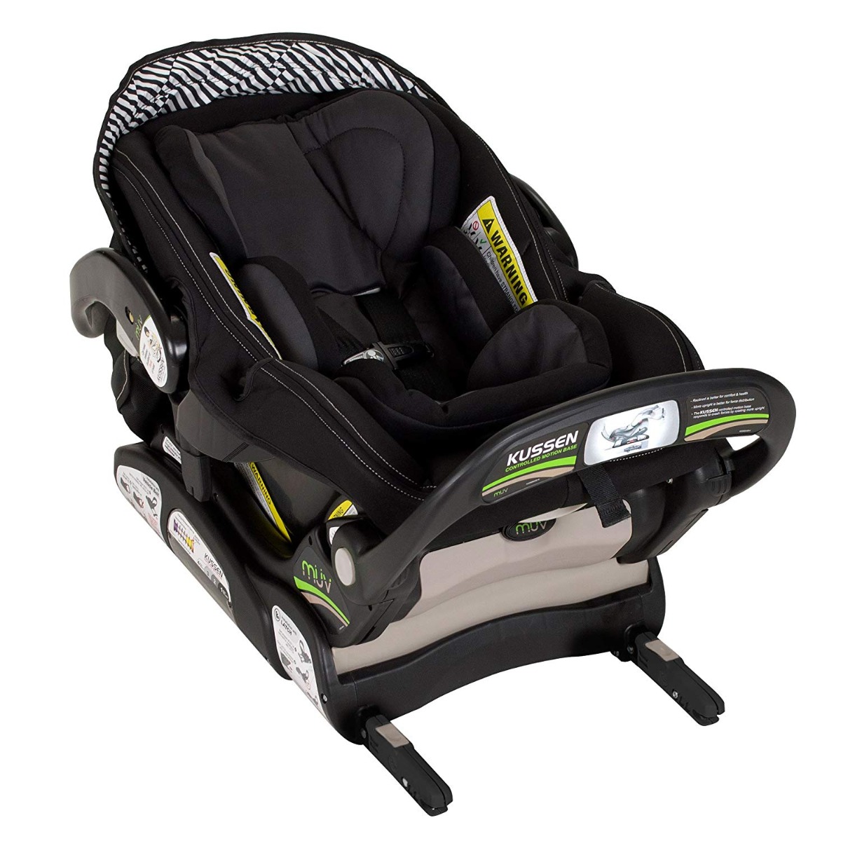 Babytrend Kussen Infant Car Seat - 0+ Months, 5-Point Safety Harness, Adjustable Headrest, EPS Foam, Mystic Black