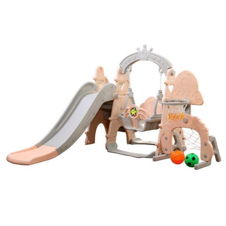 Little Angel - Kids Toys Slide And Swing - Red
