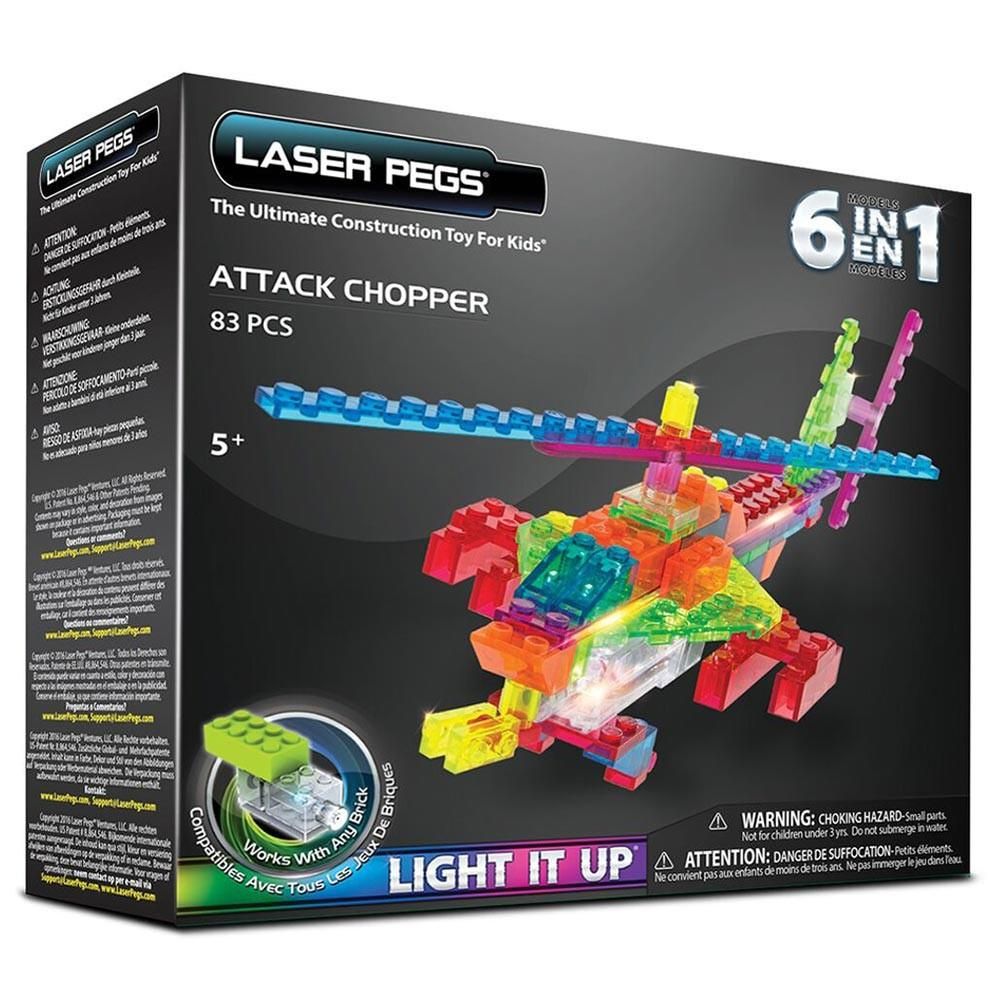 Laser Pegs Zippy Do Attack Chopper 6 In 1