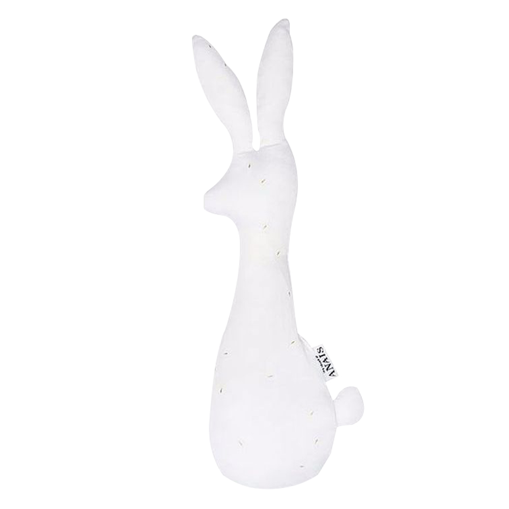 Les Reves d'Anais - Gold Blossom Rabbit Rattle - White