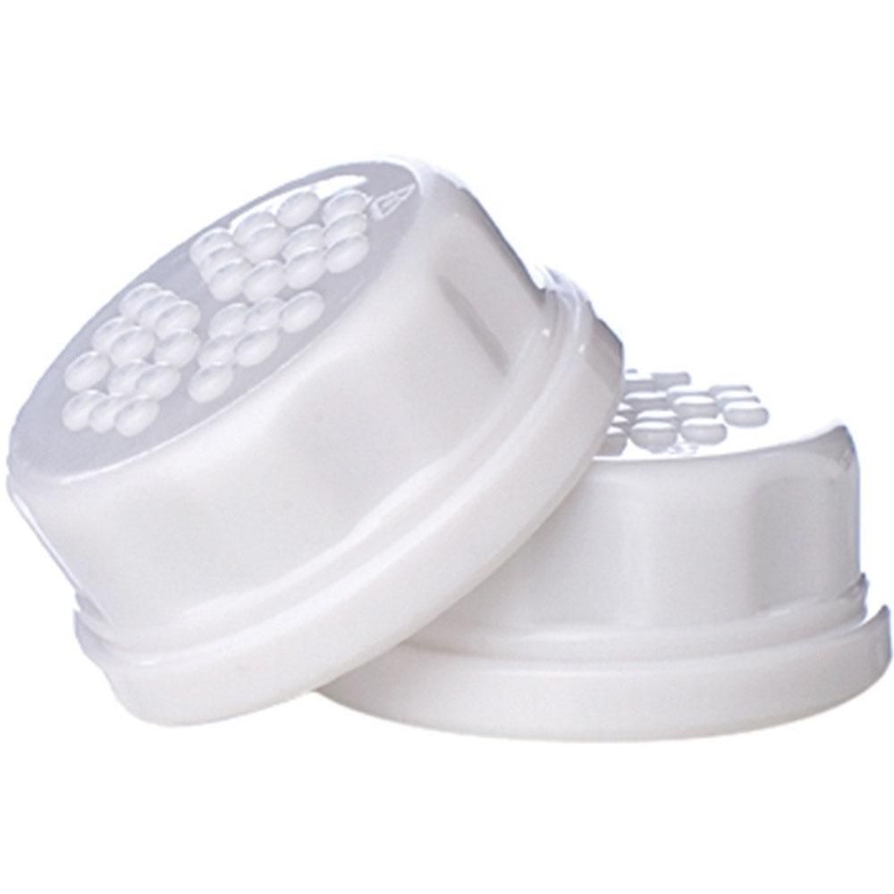 Lifefactory Flat Sippy Caps 2 Pack - White
