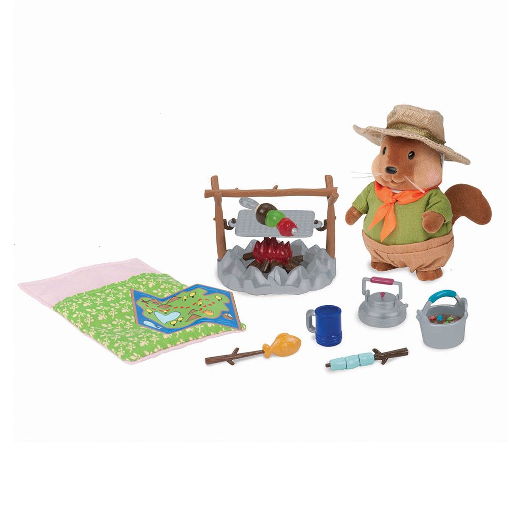 Lil Woodzeez - Camping Playset- Window Box Version