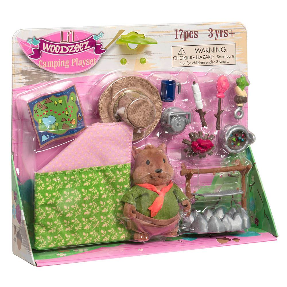 Lil Woodzeez - Camping Playset- Window Box Version